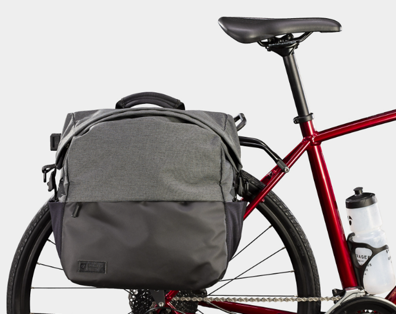 Bontrager City Shopper Pannier Bag 22l in Grey Black-1